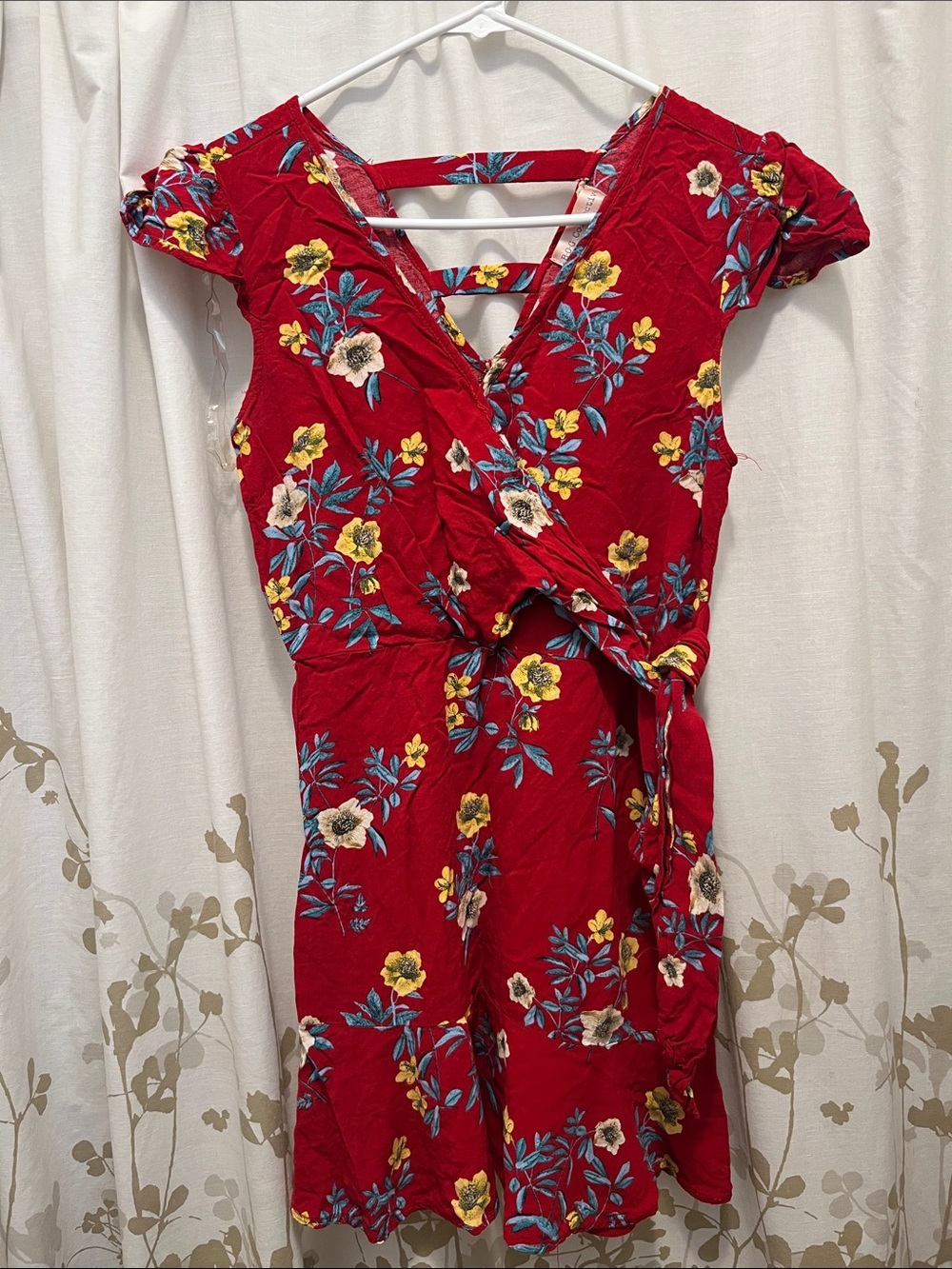 Red Floral Dress